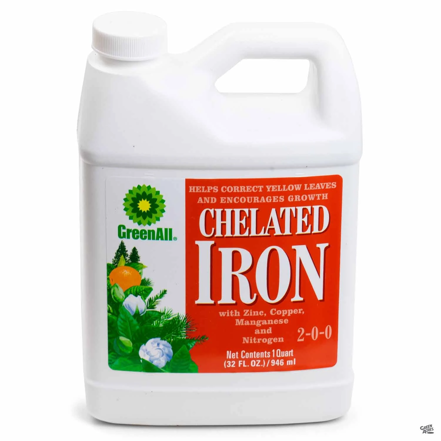 GreenAll® Chelated Iron 32 Oz Concentrate 1 GreenAll® Chelated Iron 32 Oz Concentrate