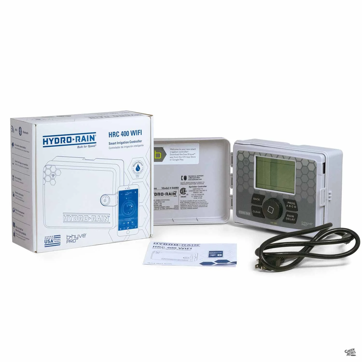 Hydro-Rain® 8 Station Indoor/Outdoor Smart Controller 1 Hydro-Rain® 8 Station Indoor/Outdoor Smart Controller