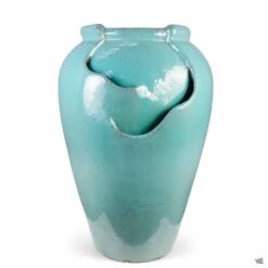 Tea Garden Fountain -Fresh Tree Shop Pottery PacHome TeaGardenFountain Green 21x32 ce59c665 242b 4065 b590 eb744865cf26