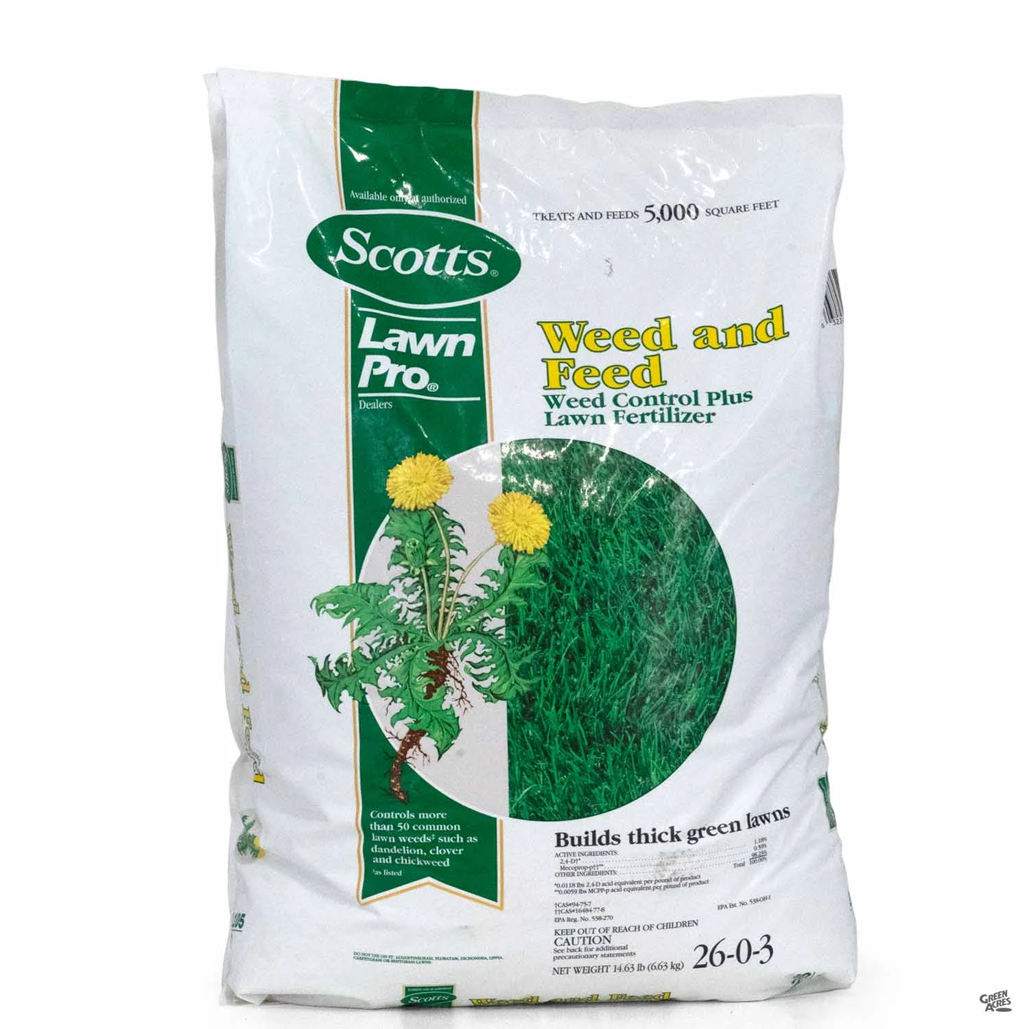Scotts® Lawn Pro Weed & Feed 26-0-3 1 Scotts® Lawn Pro Weed & Feed 26-0-3